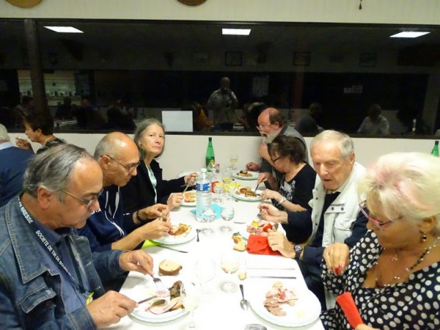 arrivée et buffet du vendredi